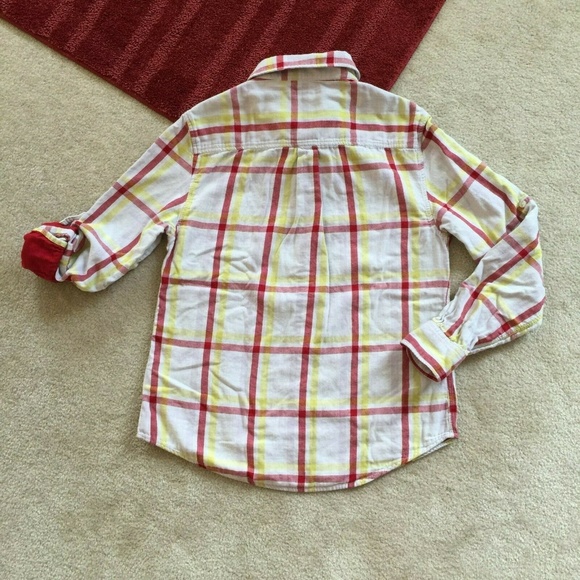 Jachs Girlfriend M Plaid Button Down Long Roll Slv - Picture 4 of 8